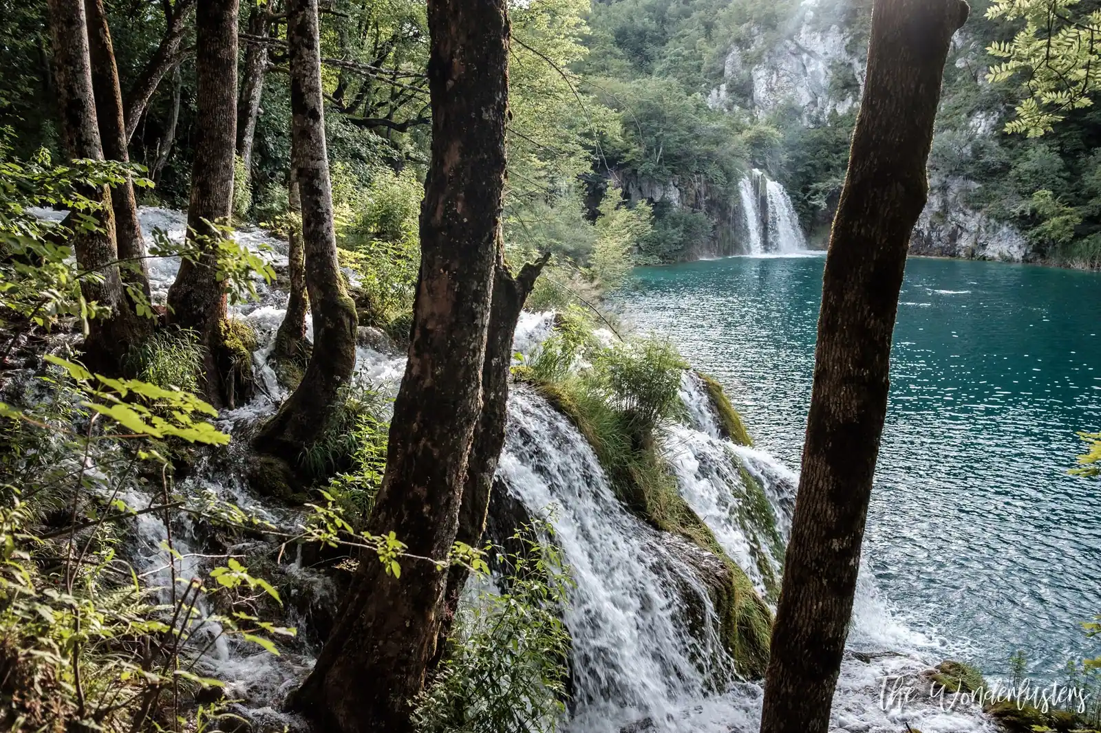 Turquoise water of the Plitvice Lower Lakes