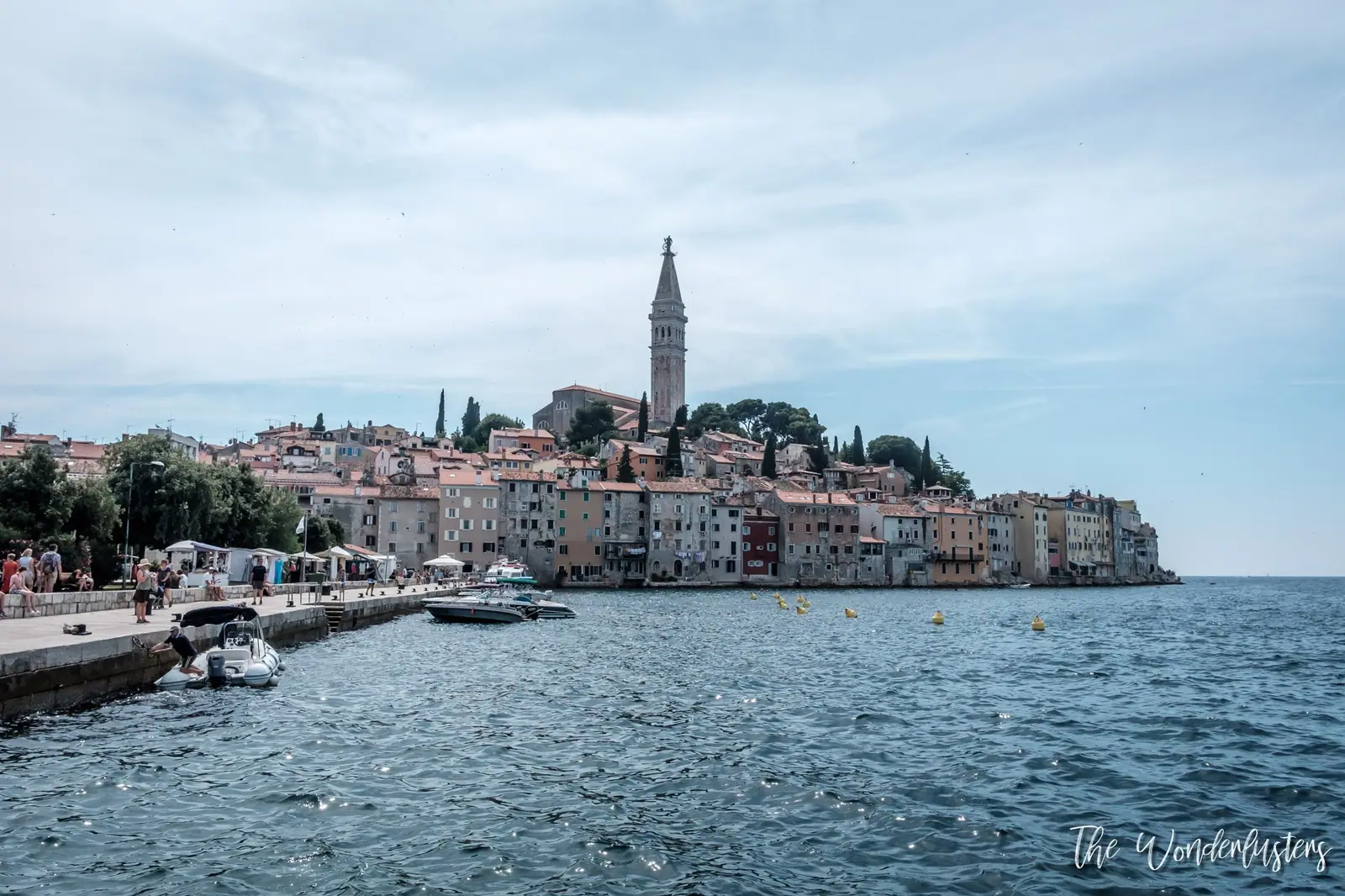 Rovinj old town from the sea