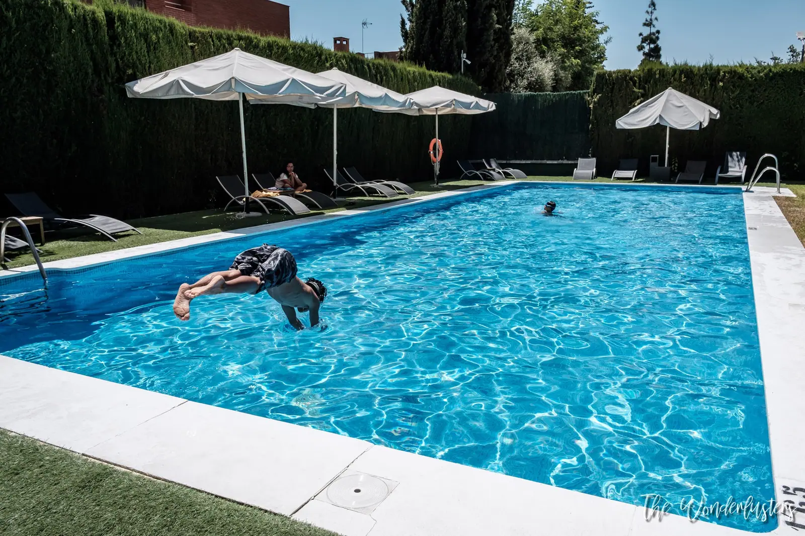 The swimming pool of the AC Hotel Sevilla Forum