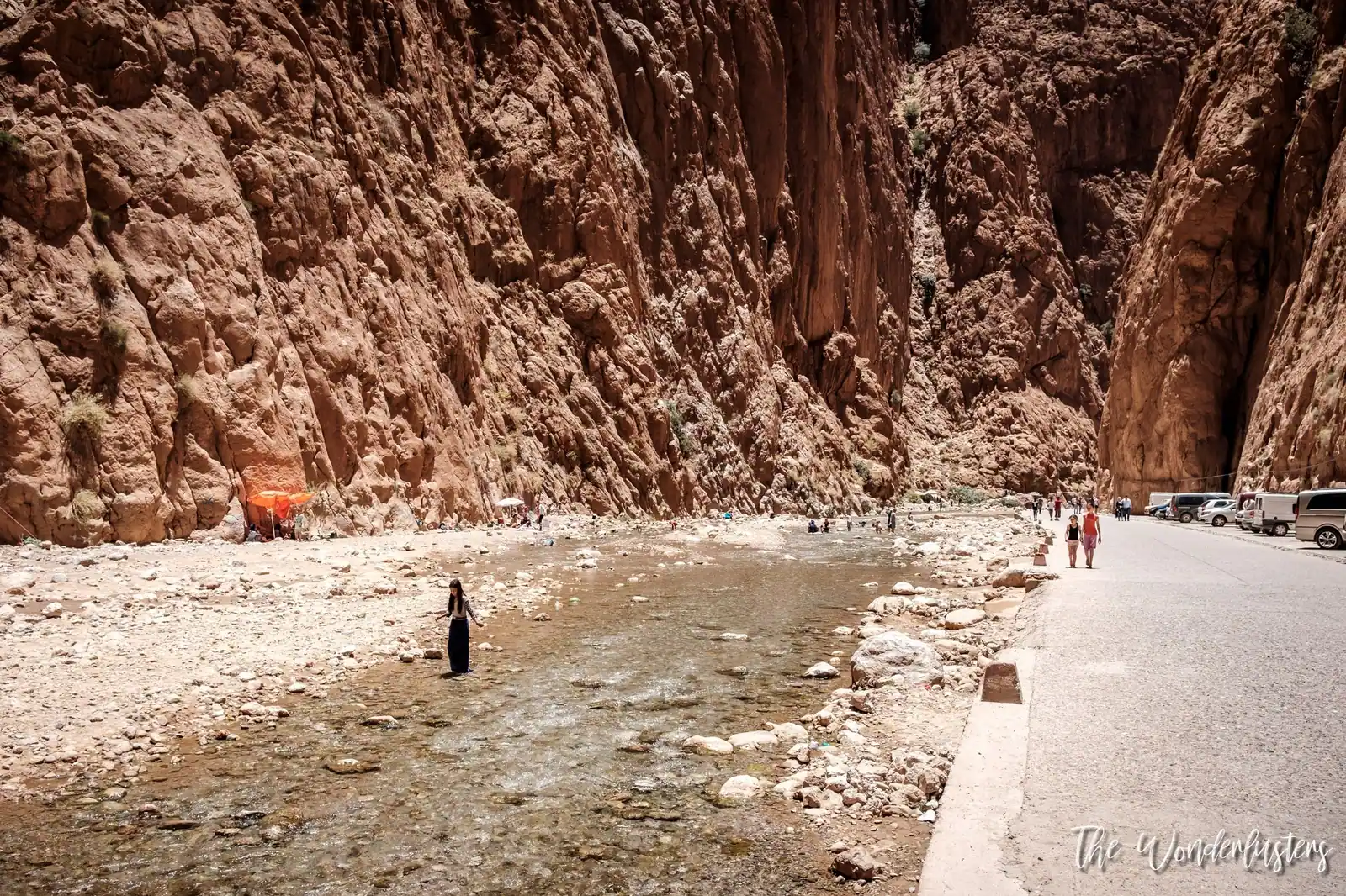 Limestone walls of the Todgha Gorges