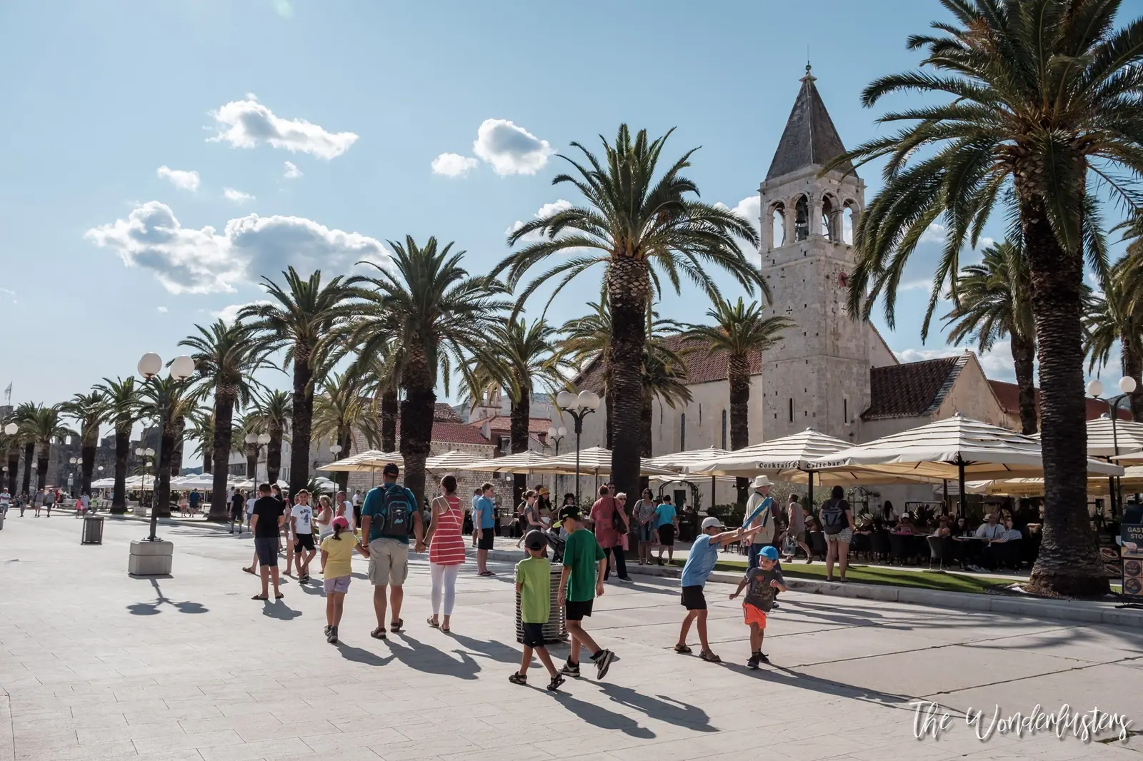 Trogir waterfront pier