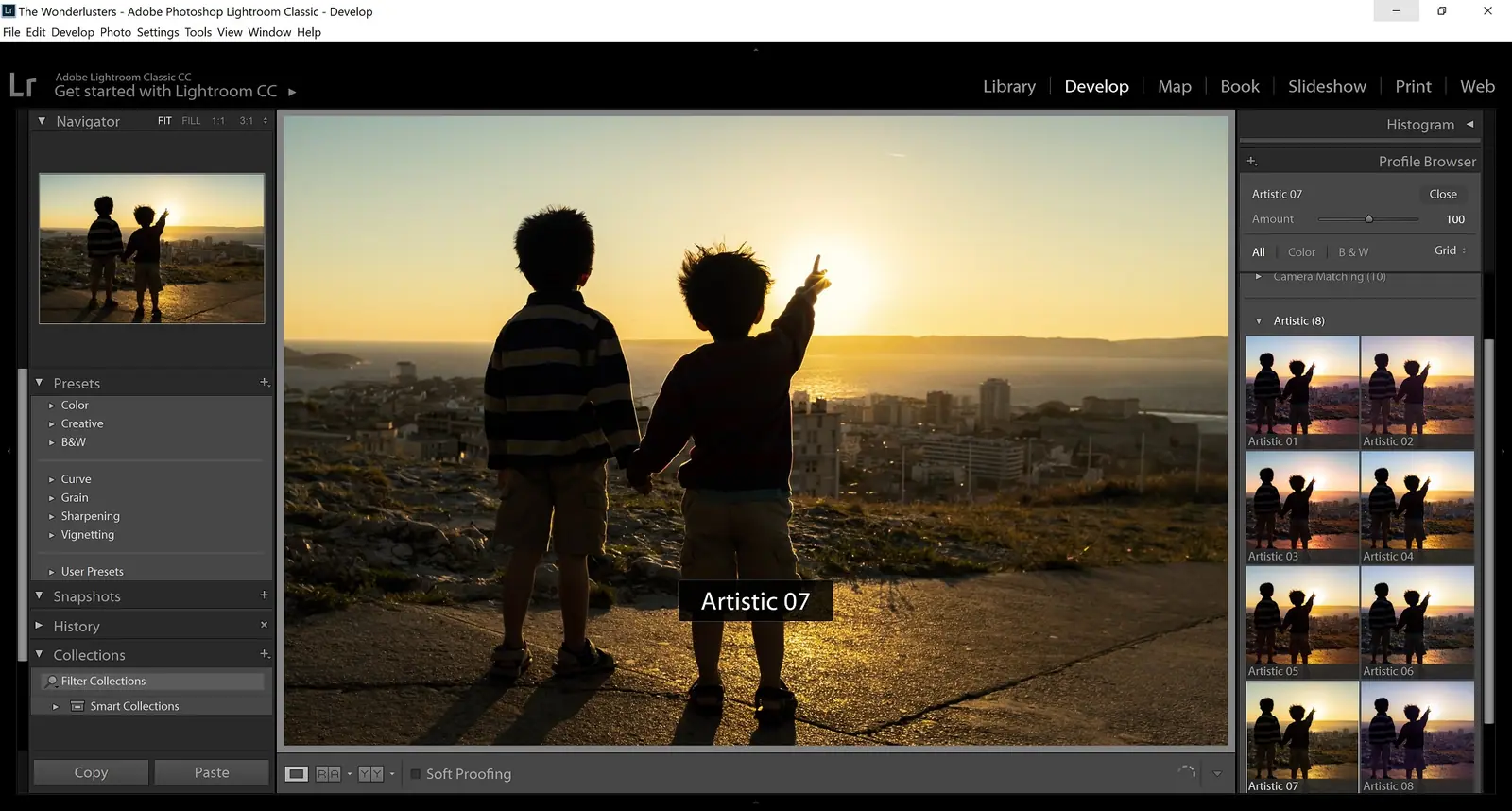 Marseille sunset with a Cinema profile