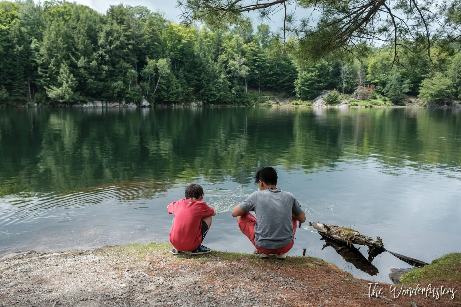 Lake along the First Nations Trail at Omega Park