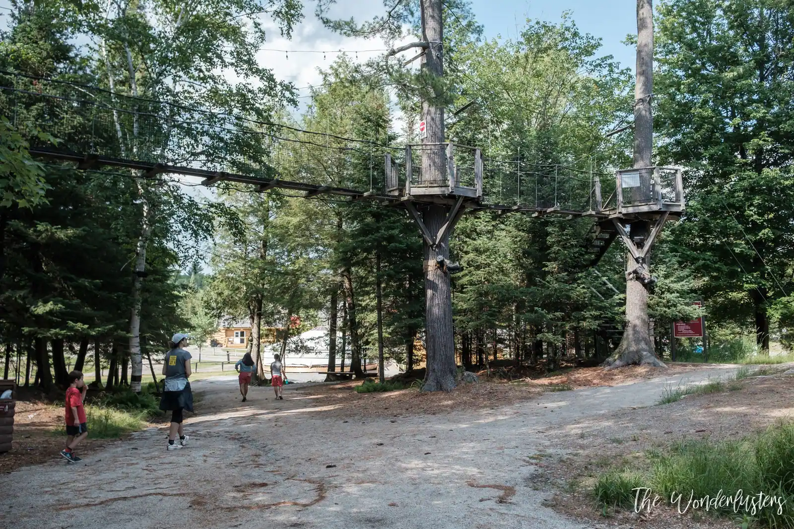 Wooden buildings in the Land of the Pioneers at Omega Park