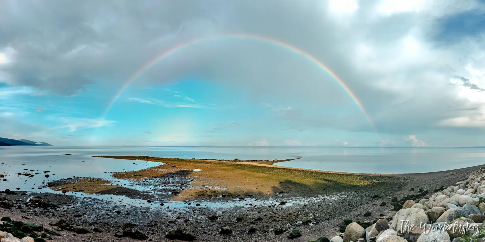 Rainbow over the St. Lawrence River at La Malbaie