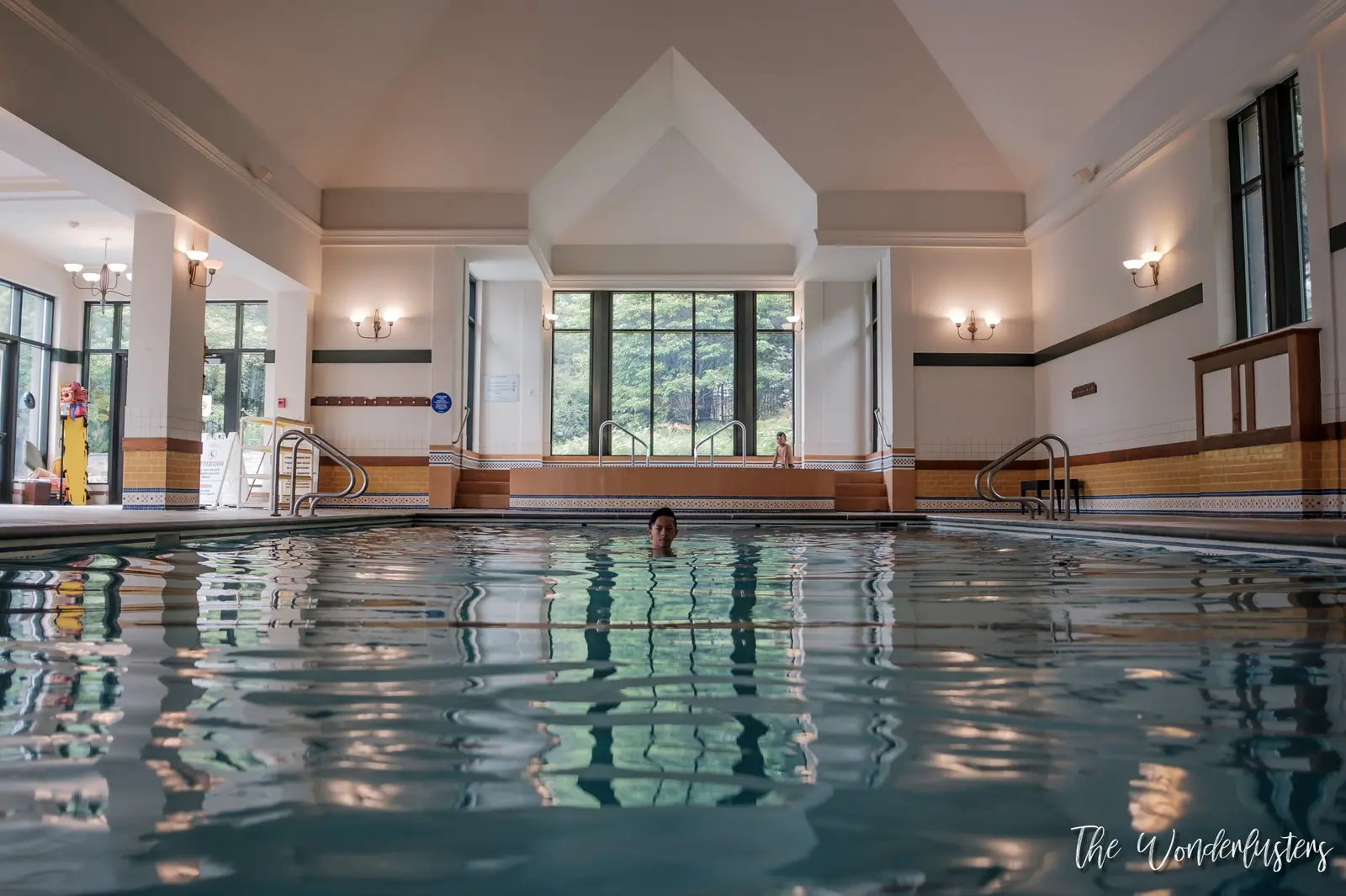 Indoor swimming pool at Le Manoir Richelieu