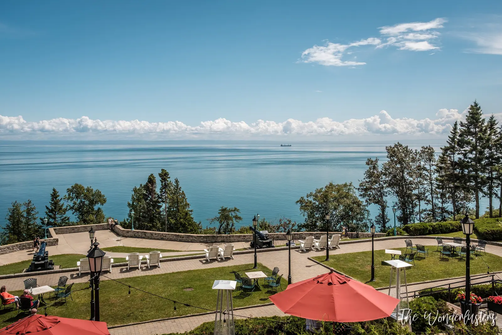 View of the St. Lawrence River from Le Manoir Richelieu