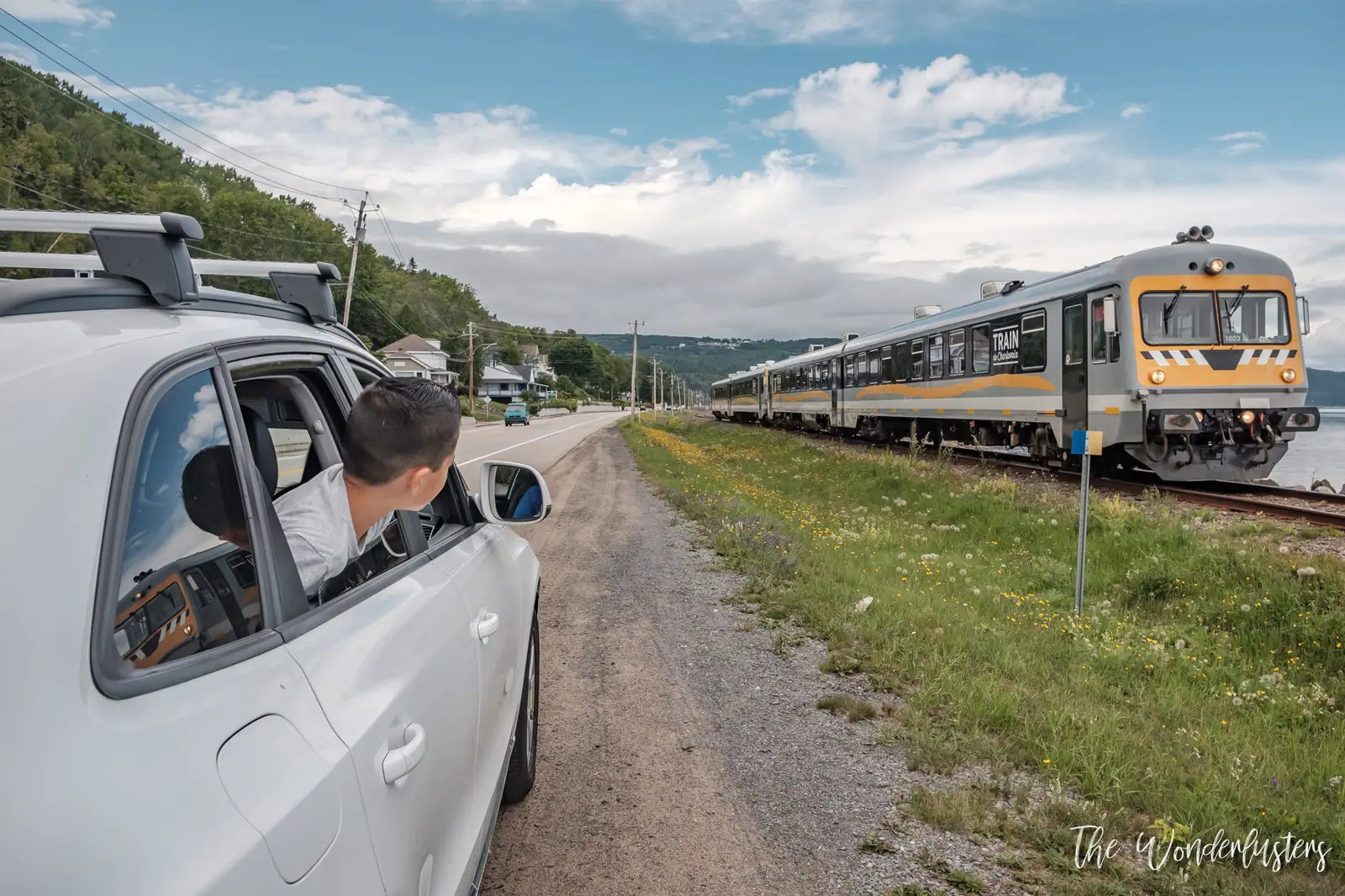 The Train de Charlevoix along the St. Lawrence